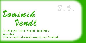 dominik vendl business card